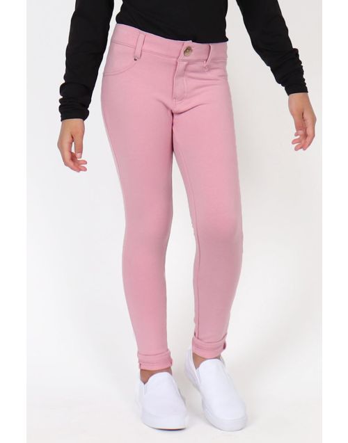 Girl's Moleton skinny pants (12/pk) Avail. 7 Colors (Stretchy Pants) 