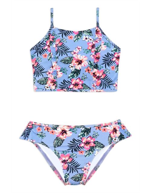 Girl's Two Piece Tankini Swimwear w/ Strap adjustable(6/pk) Avail 1 color