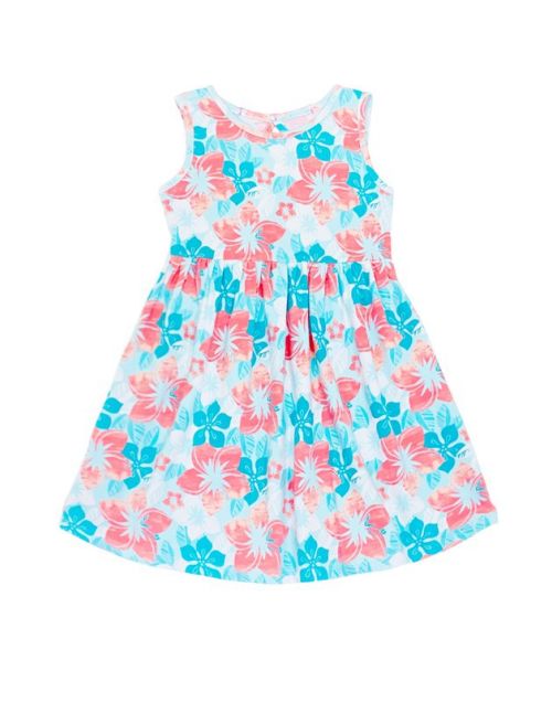 Toddler's Floral Dress w/ Open Back Bow (10/pk) Avail. 1 Color