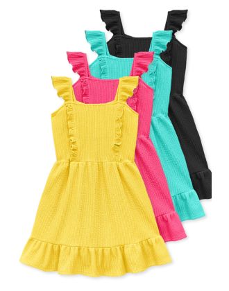 Toddler's Dress w/ Ruffle Strap & Hem